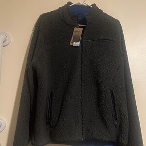 Tailor Vintage Men's Dark Gray Sherpa Jacket